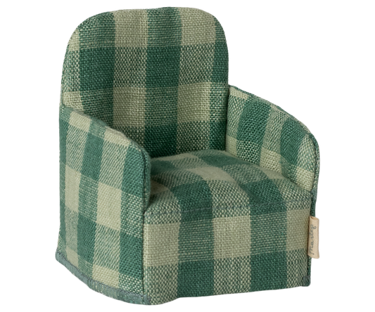 Folding Chair - Mouse Green Check