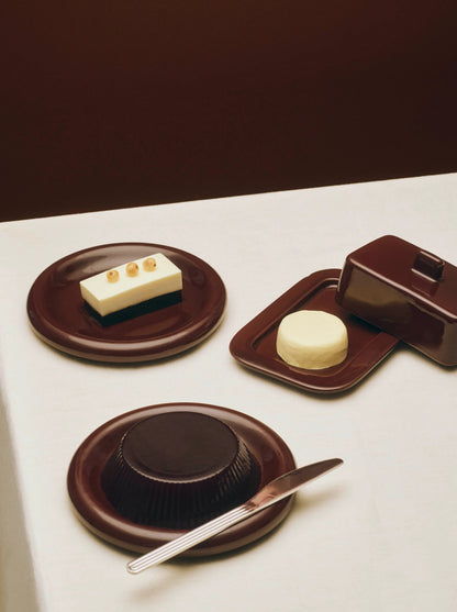 Barro Plate - Set Of 2 Burgundy