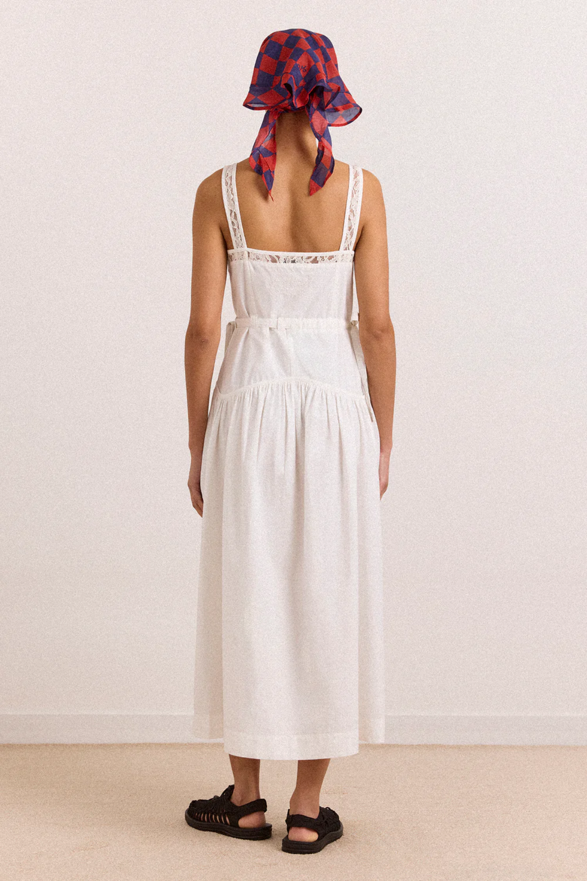 Campbell Midi Dress - White