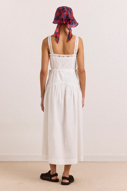 Campbell Midi Dress - White