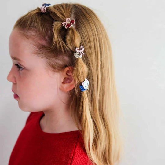 Kitty Bow Mini Hair Ties