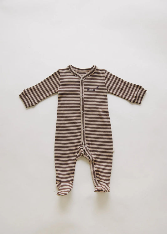 Milking It Acorn Stripe Onsie