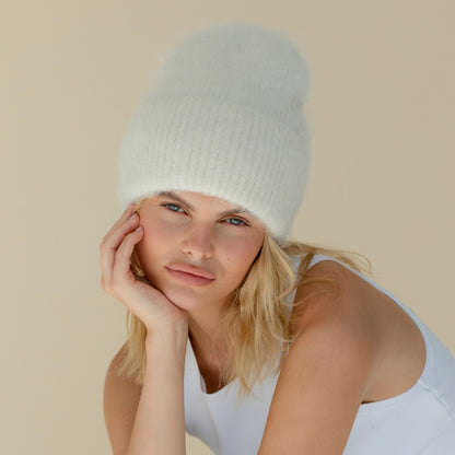 The Alpaca Beanie - Arctic White