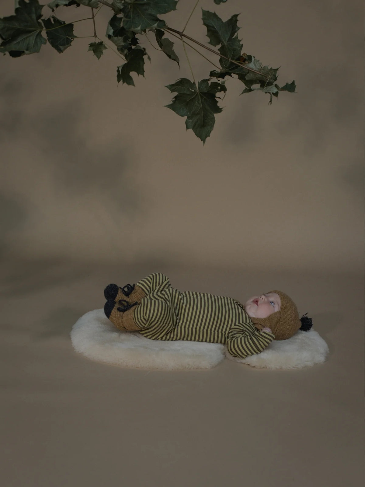 Chicory Stripes Zip Sleepsuit