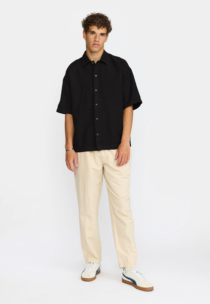 Oversize Short-sleeved shirt - Black