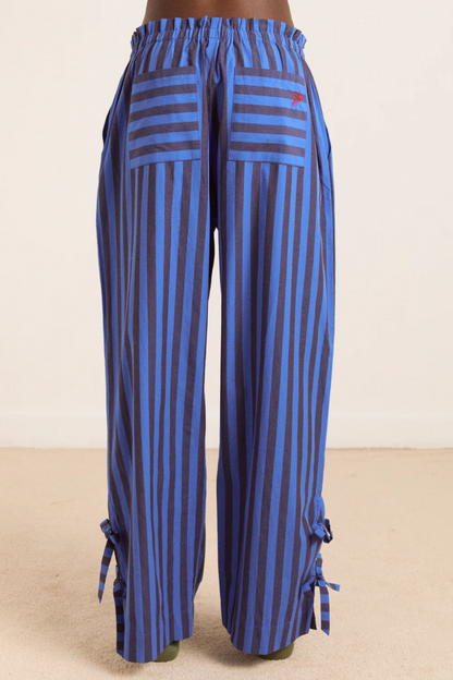 Floki Pj Set - Chocolate & Blue Stripe