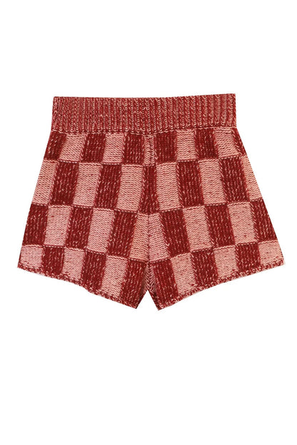 Raven Knit Shorts - Brick