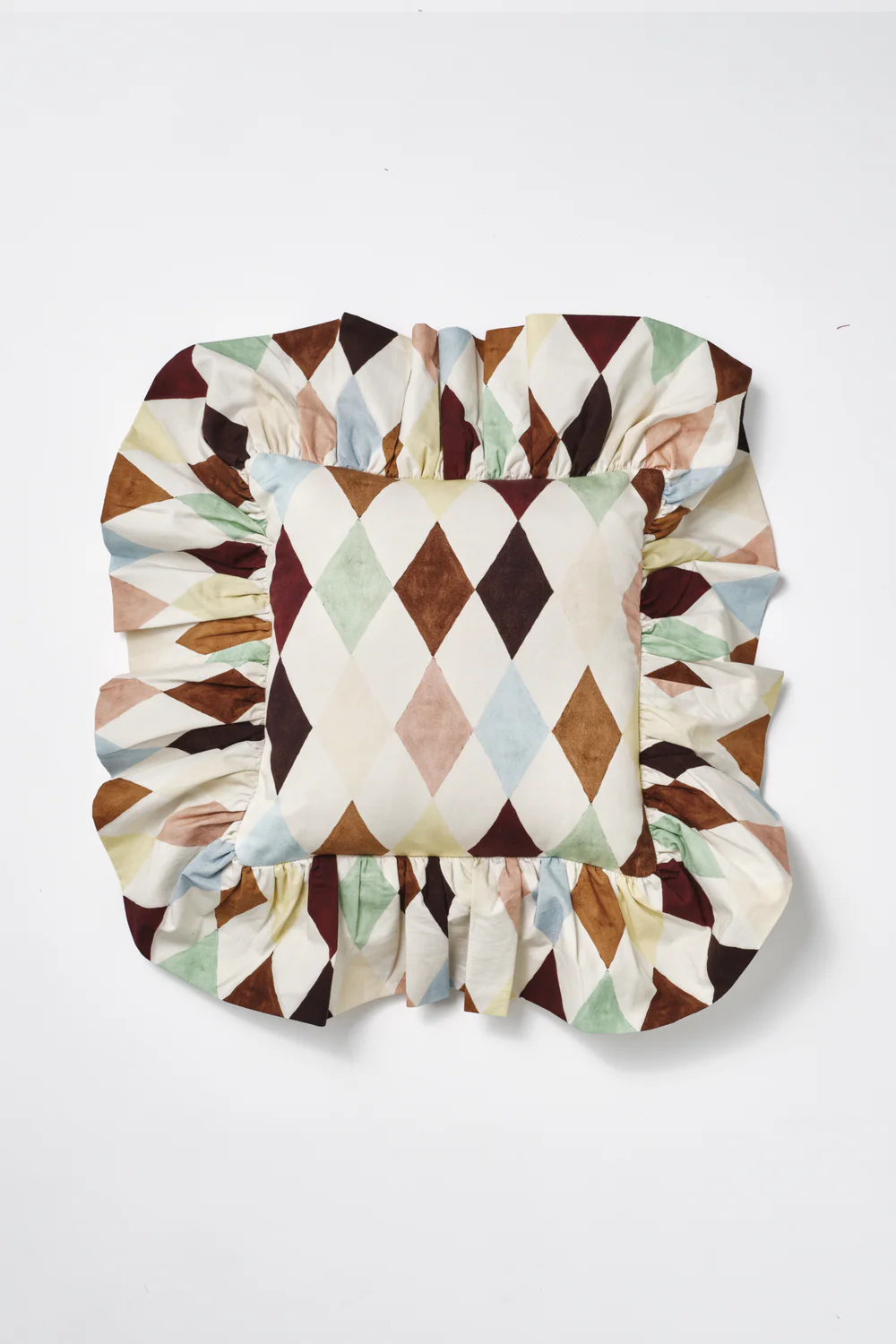 Frilly Cushion - Harlequin