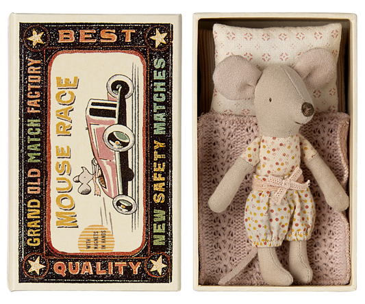 Little Sister Mouse In Matchbox