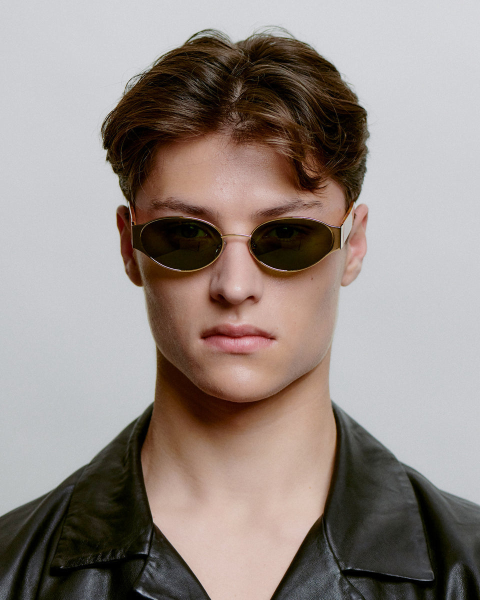 Bella Sunglasses - Gold Burnt Amber