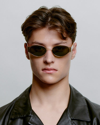 Bella Sunglasses - Gold Burnt Amber