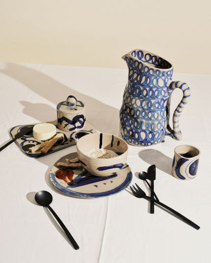 Soup Bowl Beige Blue Sophia