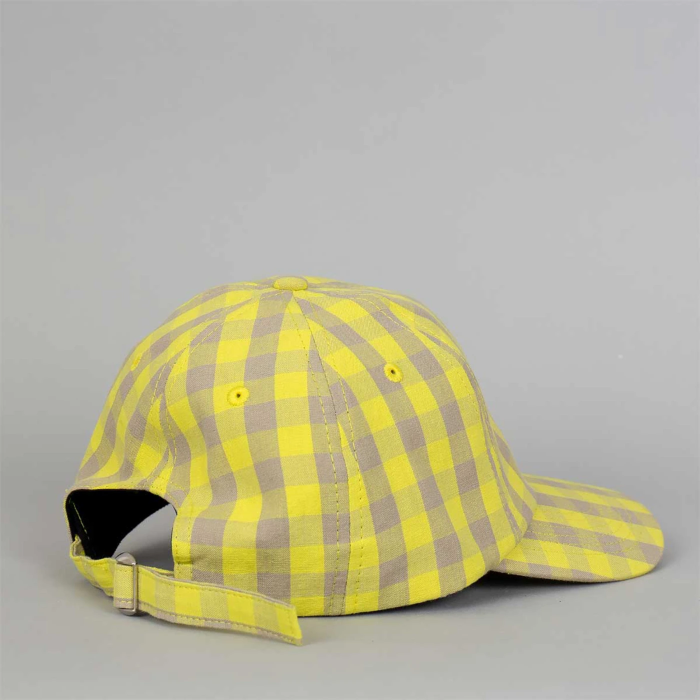 Ruta Cap - Yellow & Beige Check