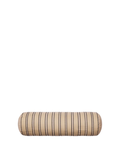 Twill Bolster Cushion - Cashmere / Black