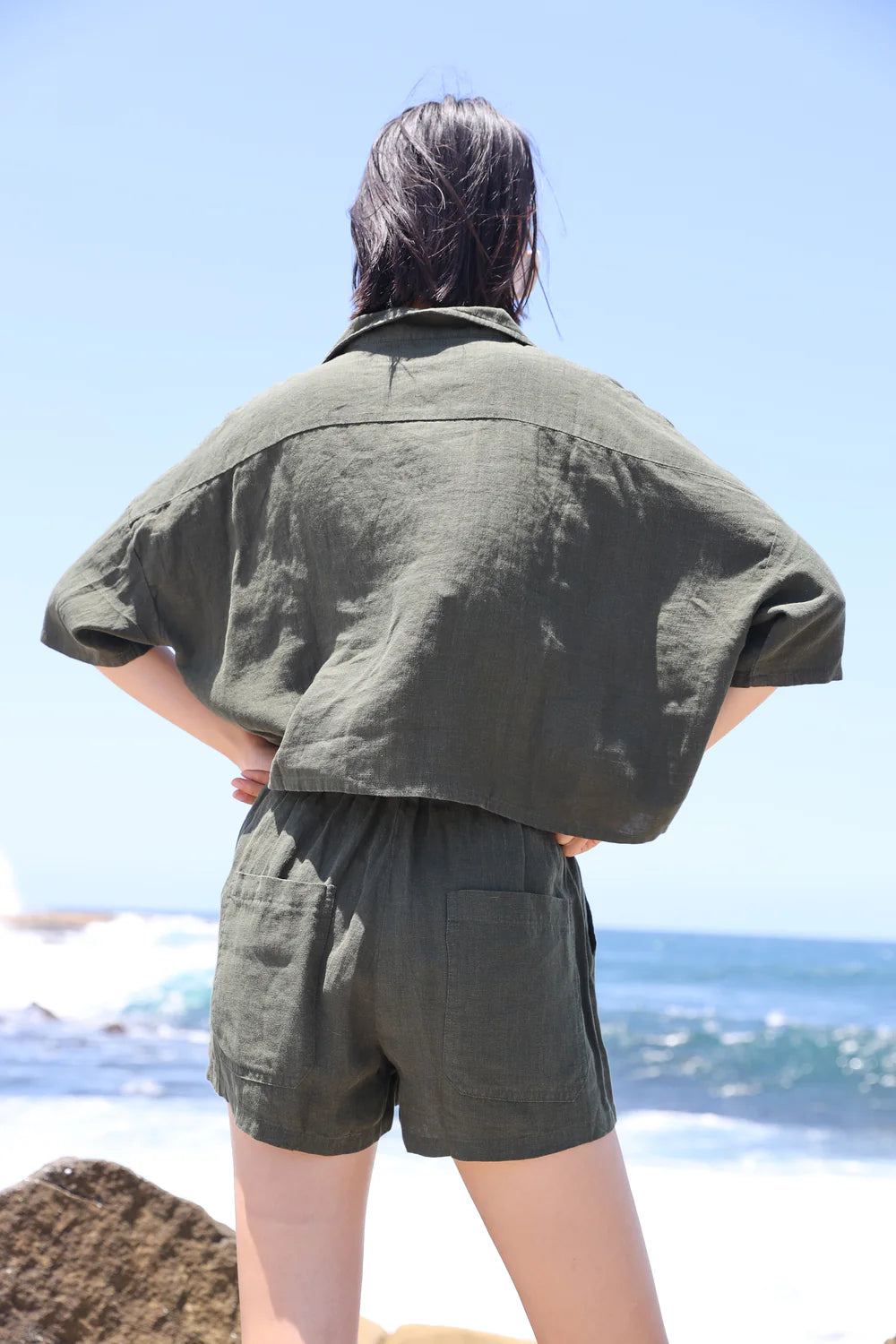Maxim Linen Shirt - Dark Forest