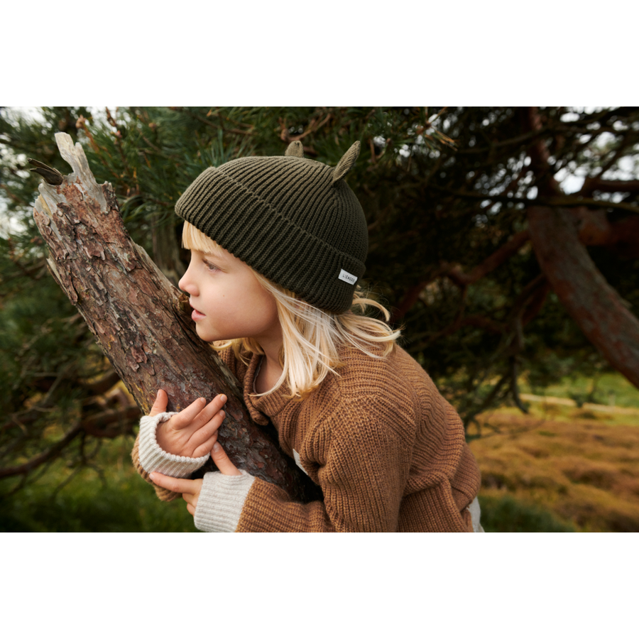 Gina Beanie Hat - Army Brown