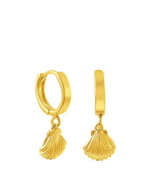 Scallop Shell Huggies