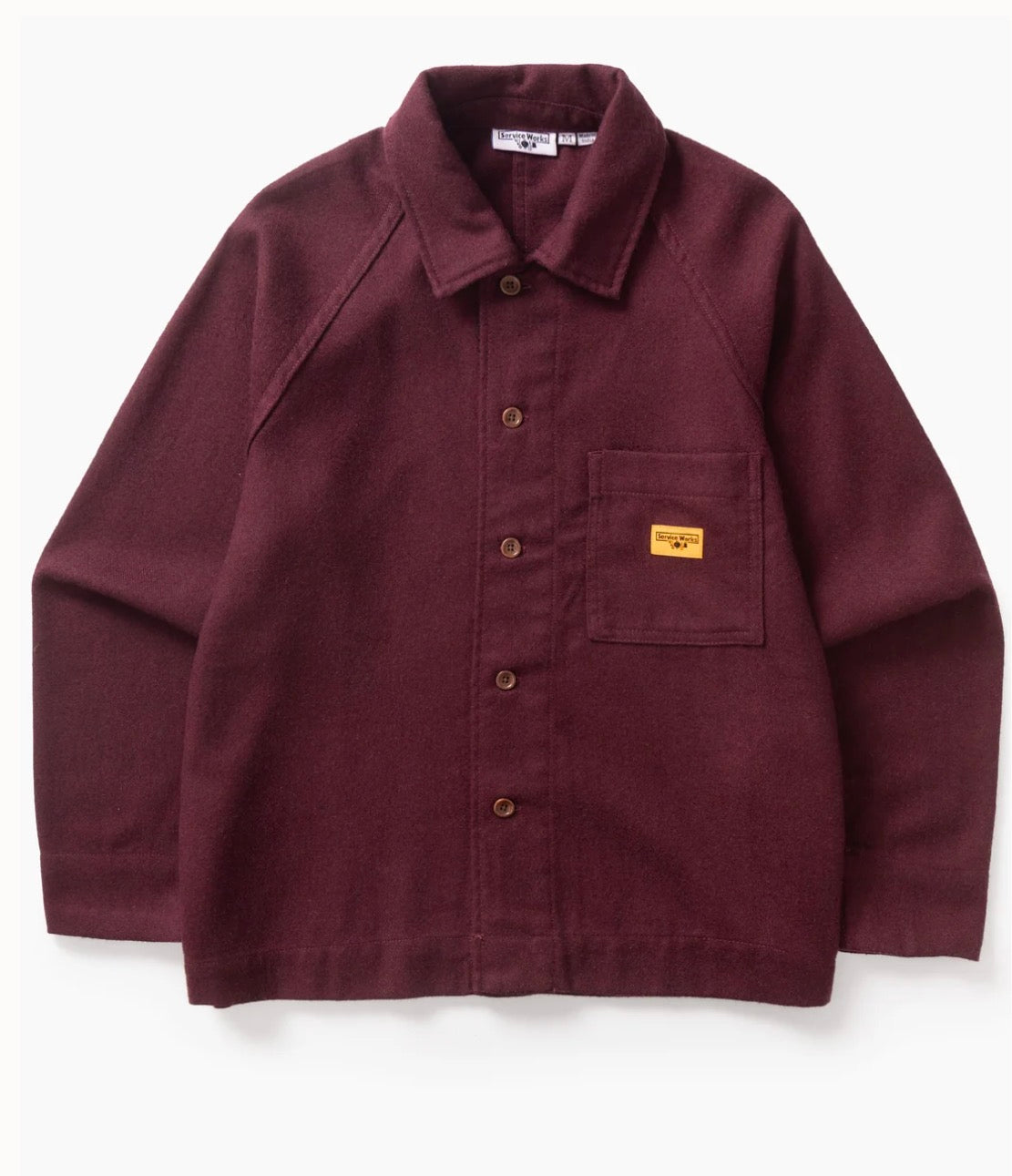 Flannel FOH Overshirt - Burgundy