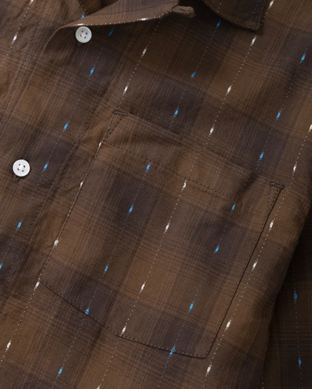 Drag Stitch Resort Shirt - Brown