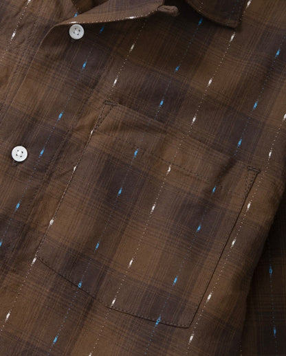 Drag Stitch Resort Shirt - Brown
