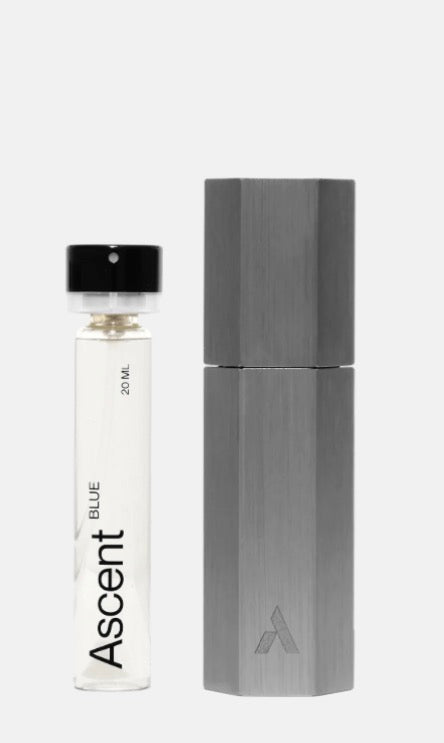 Ascent Refillable Perfume Starter Pack - Grey / Blue