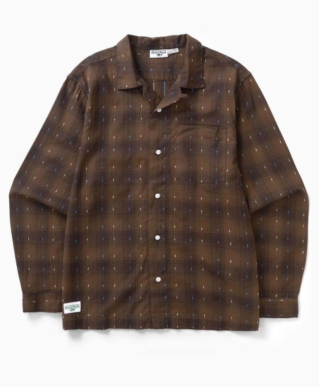 Drag Stitch Resort Shirt - Brown