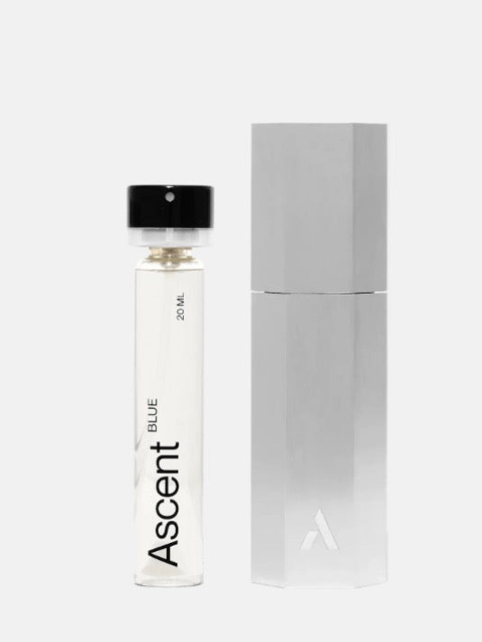 Ascent Refillable Perfume Starter Pack - Silver / Blue