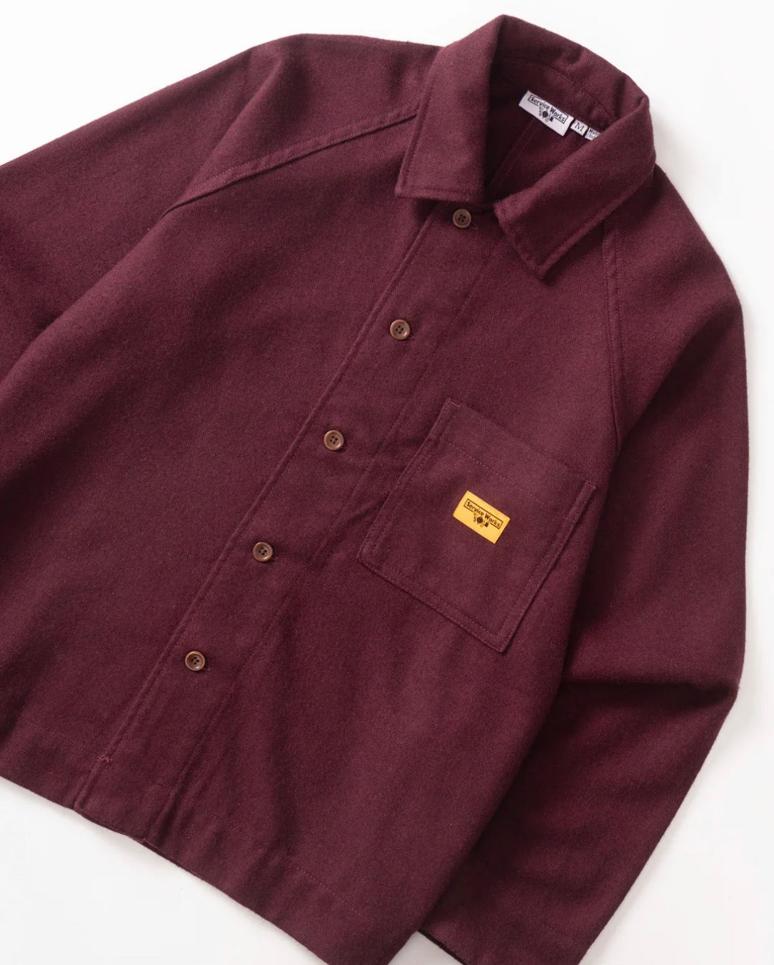 Flannel FOH Overshirt - Burgundy