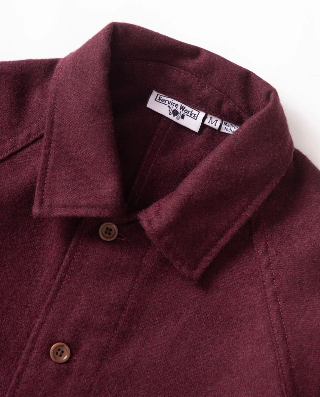 Flannel FOH Overshirt - Burgundy