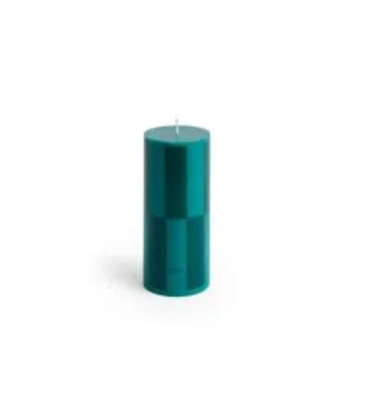 Column Candle - Green / Dark Green