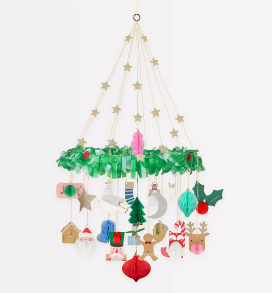 Christmas Honeycomb Chandelier