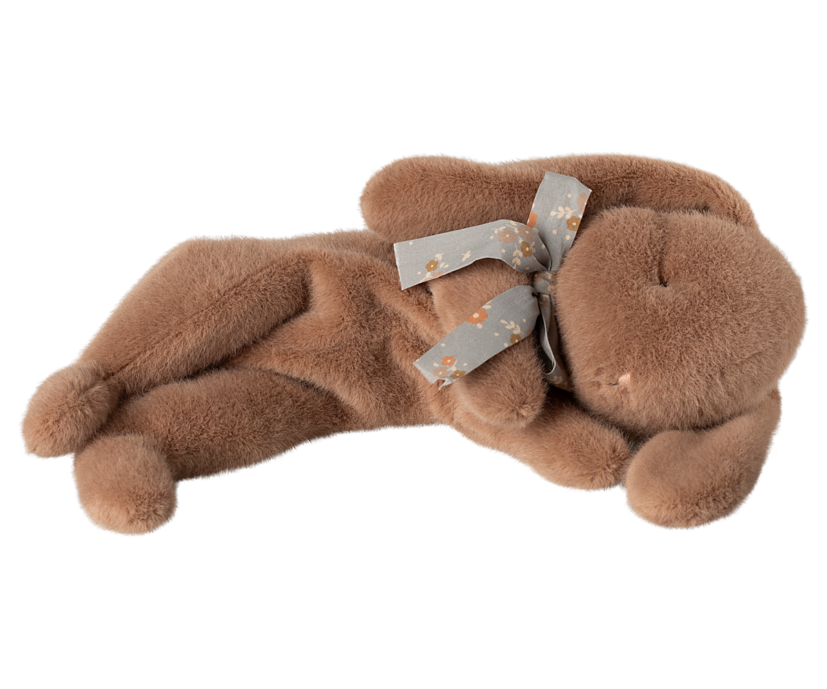 Sleeping Bunny Plush Small - Soft Brown