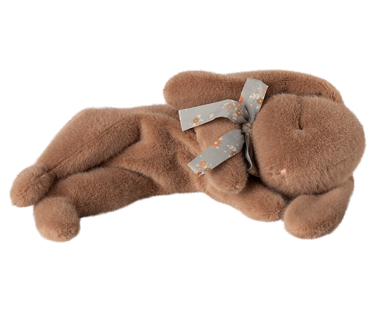 Sleeping Bunny Plush Small - Soft Brown