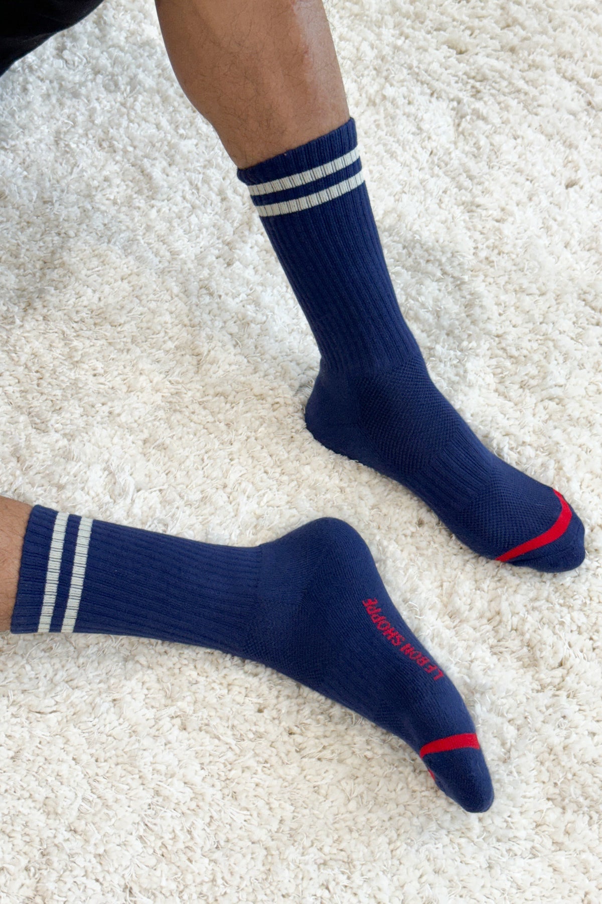 Boyfriend Socks  Extended - Navy