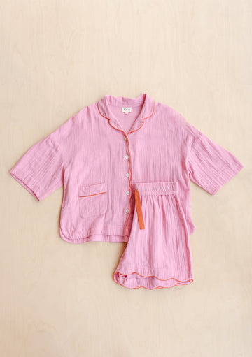 Cotton Lounge - Pink Scallop