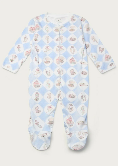 Harlequin De La Mer - Organic Cotton Babygrow