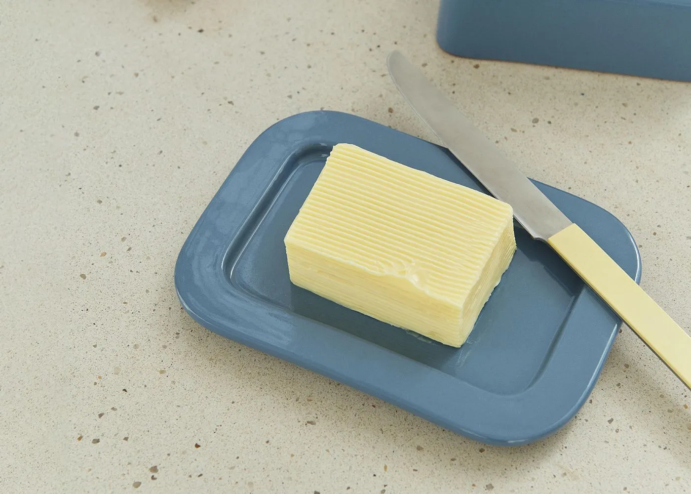 Barro Butter Dish - Dark Blue