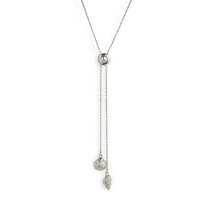 Inanna Spiral Bolero Necklace - Silver