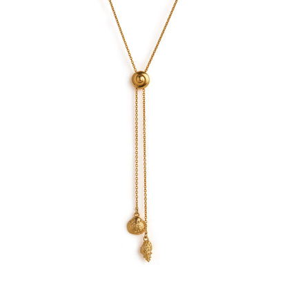 Inanna Spiral Bolero Necklace - Gold
