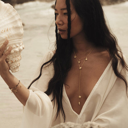 Inanna Spiral Bolero Necklace - Gold