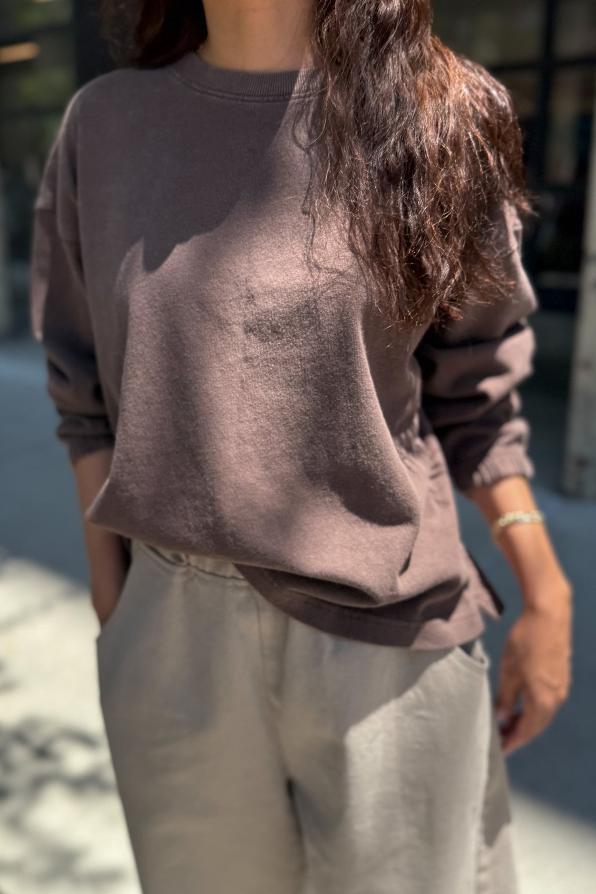Naturelle Loose Tee: Chocolate
