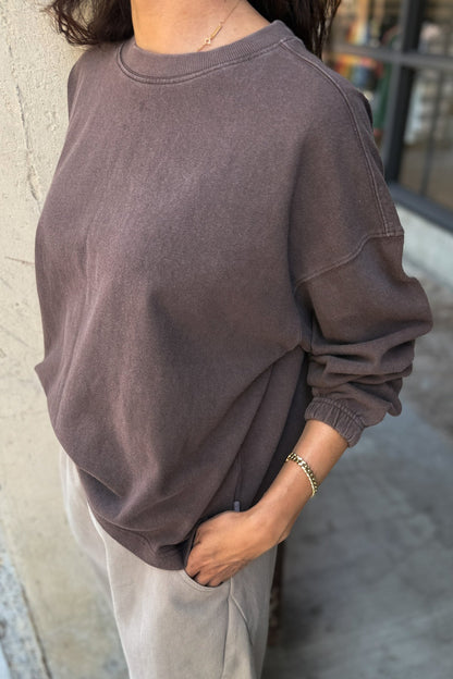 Naturelle Loose Tee: Chocolate