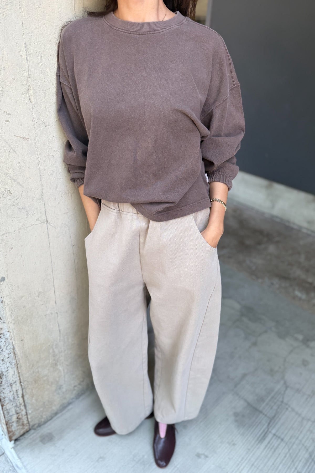 Naturelle Loose Tee: Chocolate