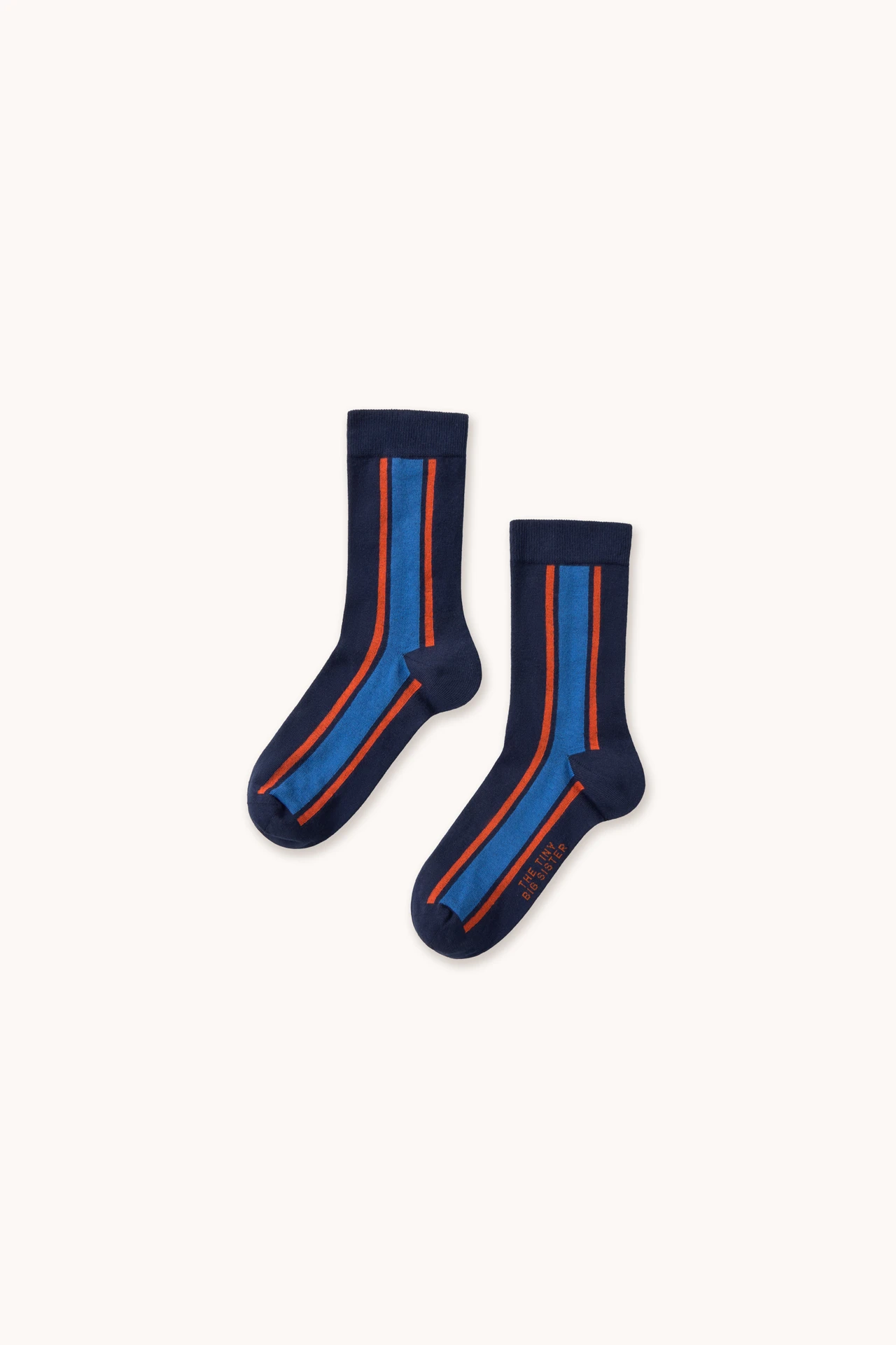 Striped Medium Socks - Navy
