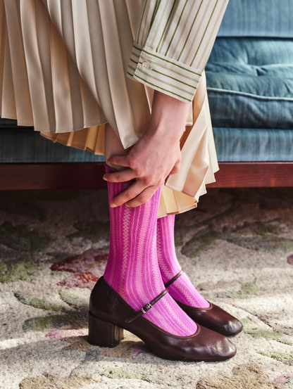 Crochia Cotta Sock - Meadow Mauve Pink