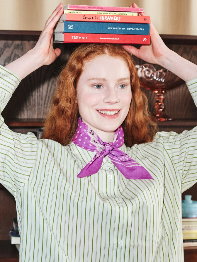 Lacia Cotta Scarf - Meadow Mauve Pink