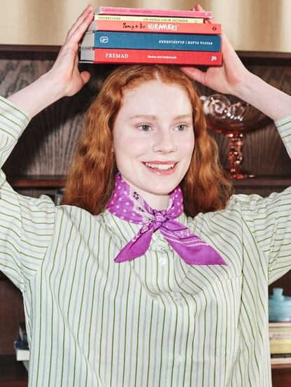 Lacia Cotta Scarf - Meadow Mauve Pink