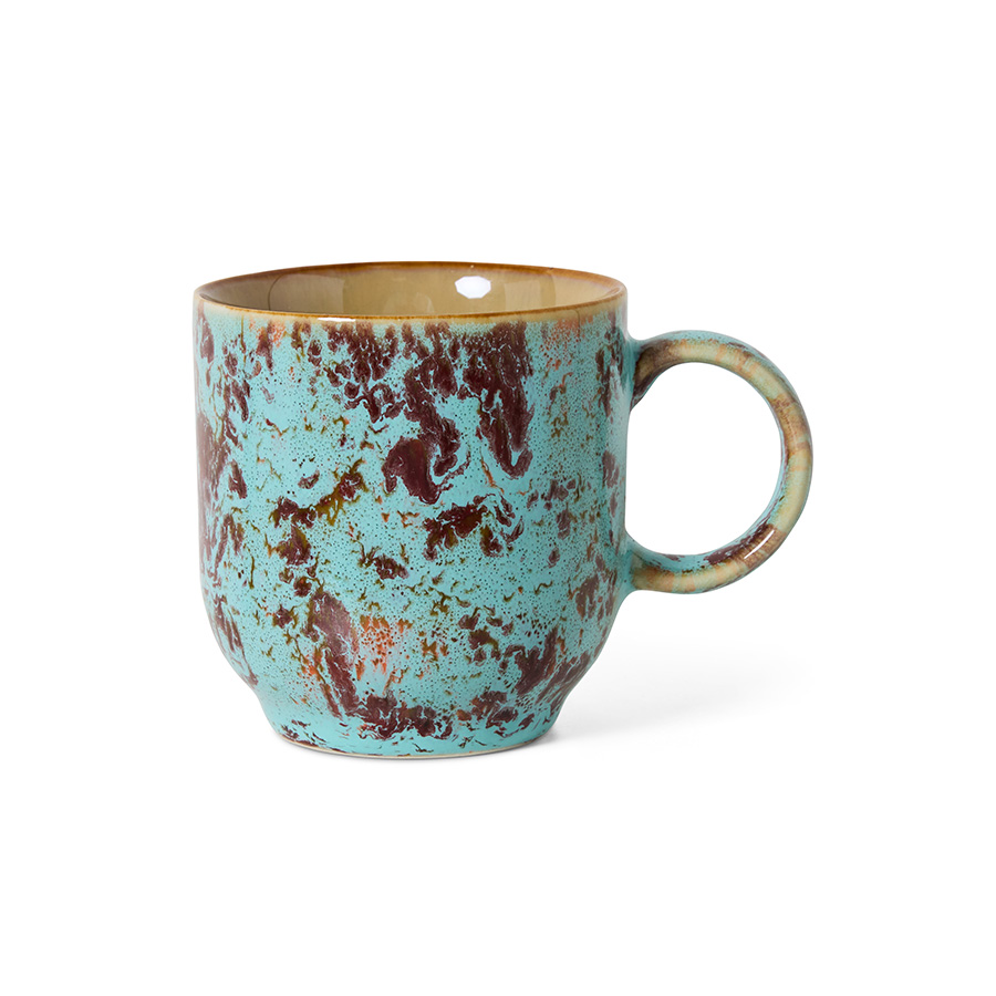 70s Ceramic Cafe Mug -  Patina