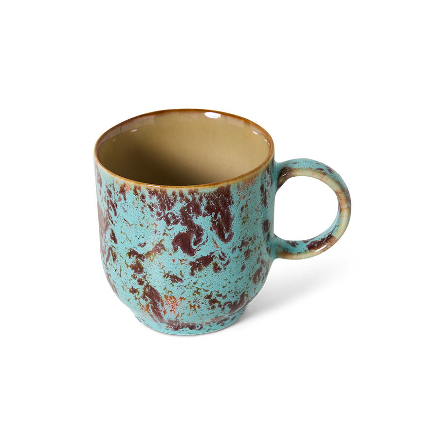 70s Ceramic Cafe Mug -  Patina