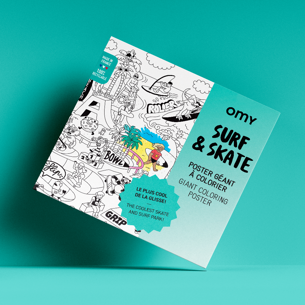 Omy Giant Colour Poster  - Surf & Skate